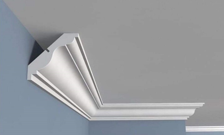 Phào chỉ trần nhựa giúp che khuyết điểm trong thi công trần hiệu quả