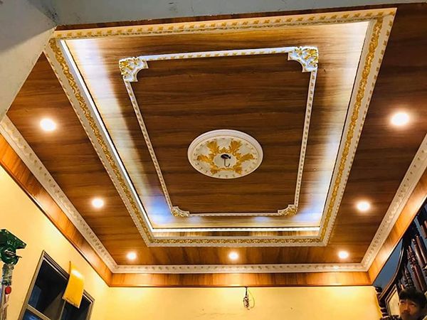 Trần nhựa Nano giả gỗ mang tới vẻ đẹp ấm cúng và tự nhiên cho không gian thi công