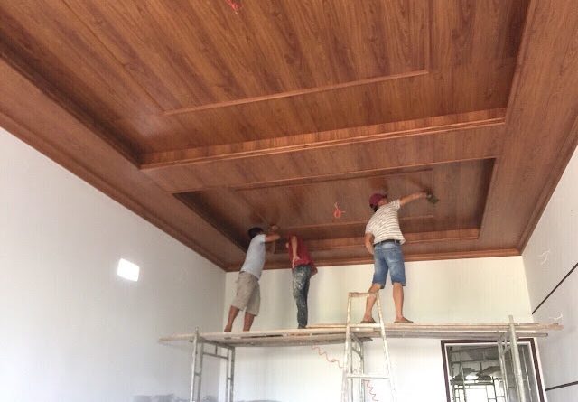 Nội Thất An Nam chuyên thi công tấm trần nhựa Nano giả gỗ uy tín, giá tốt